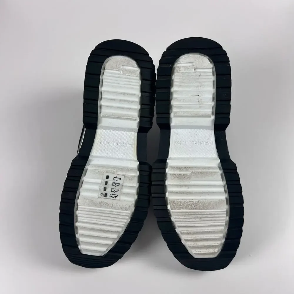 Michael Kors Muse Scuba Slip-On Trainer Sneakers Black White 8.5 - Picture 5 of 12